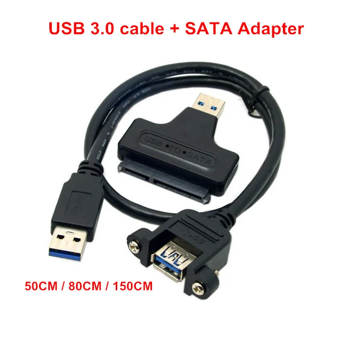 Удлинительный Кабель USB 3 0 Папа мама 50 см 80 1 5 м с винты для крепления панели + на SATA