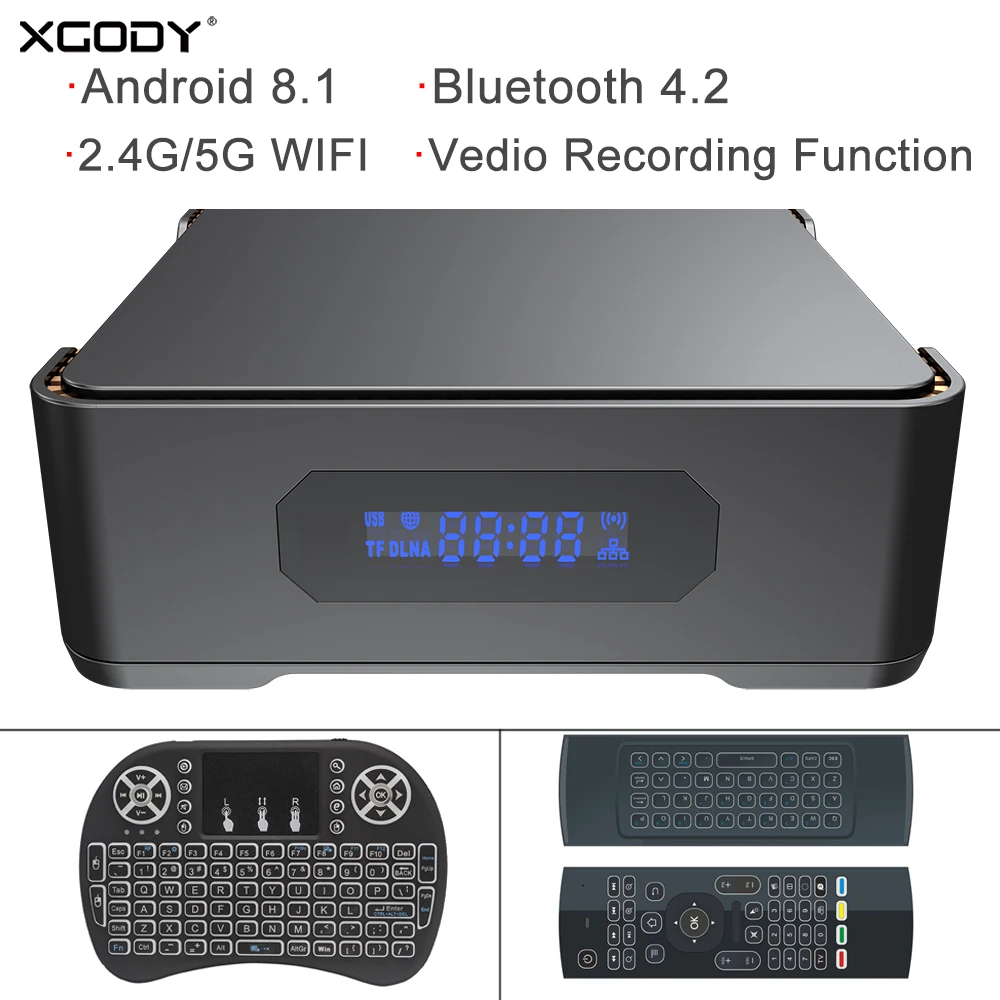 Приставка Смарт ТВ Xgody A95x Max Android 8 1 2 + 32/4/64 ГБ 4/1000 ГГц|ТВ-приставки и медиаплееры| |