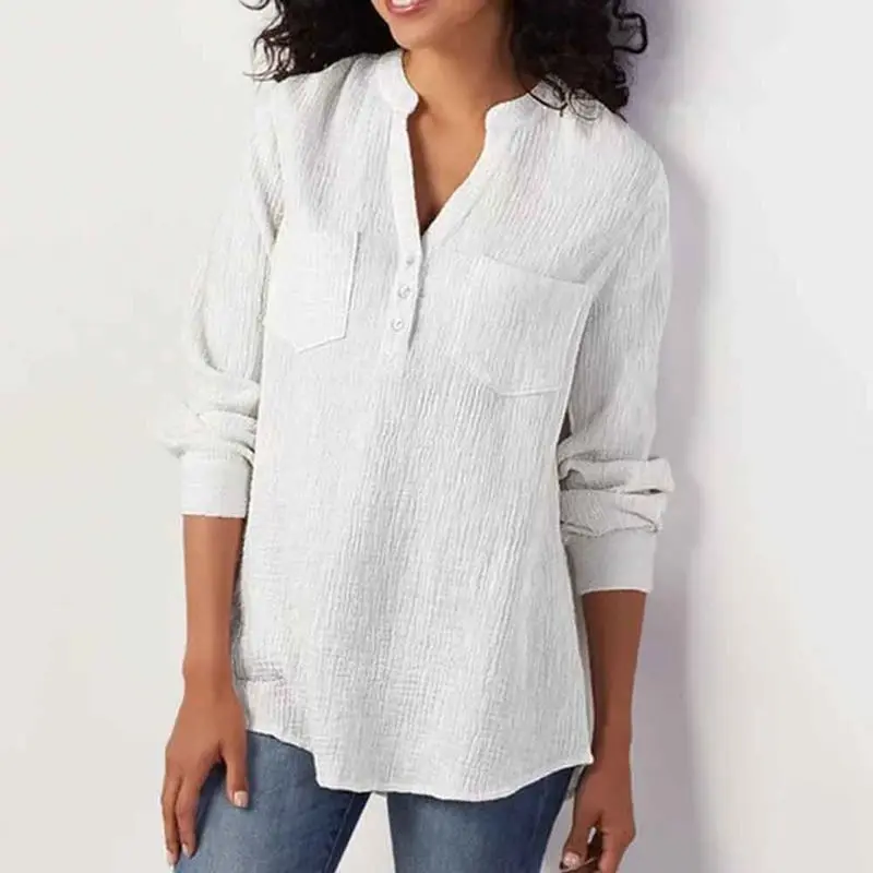 Повседневные розовые Boho Большие размеры осенние желтые блузки женские летние