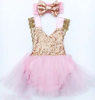 new flower princess kid baby girl party bodysuits sleeveless pageant tulle tutu ruffles cute clothing baby girls