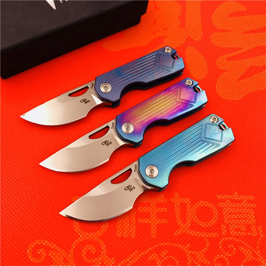 CH CH3515Flipper складной нож s35vn лезвие титановая ручка Открытый Отдых выживания Охота карманные фрукты Кухонные Ножи EDC инструменты