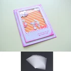 Прозрачные пластиковые листы из ПВХ, 50 шт.лот, принадлежности для сделай сам, шейкер для скрапбукинга ручной работы, изготовления открыток, аксессуары для альбома, фоторамки