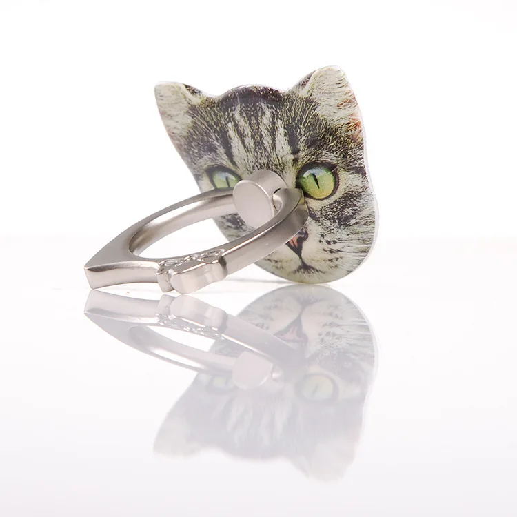 3D Cute Kitty Cat Finger Ring Holder ABS Smartphone Stand Socket for iPhone Apple Samsung Xiaomi Huawei Xperia LG Universal | Мобильные