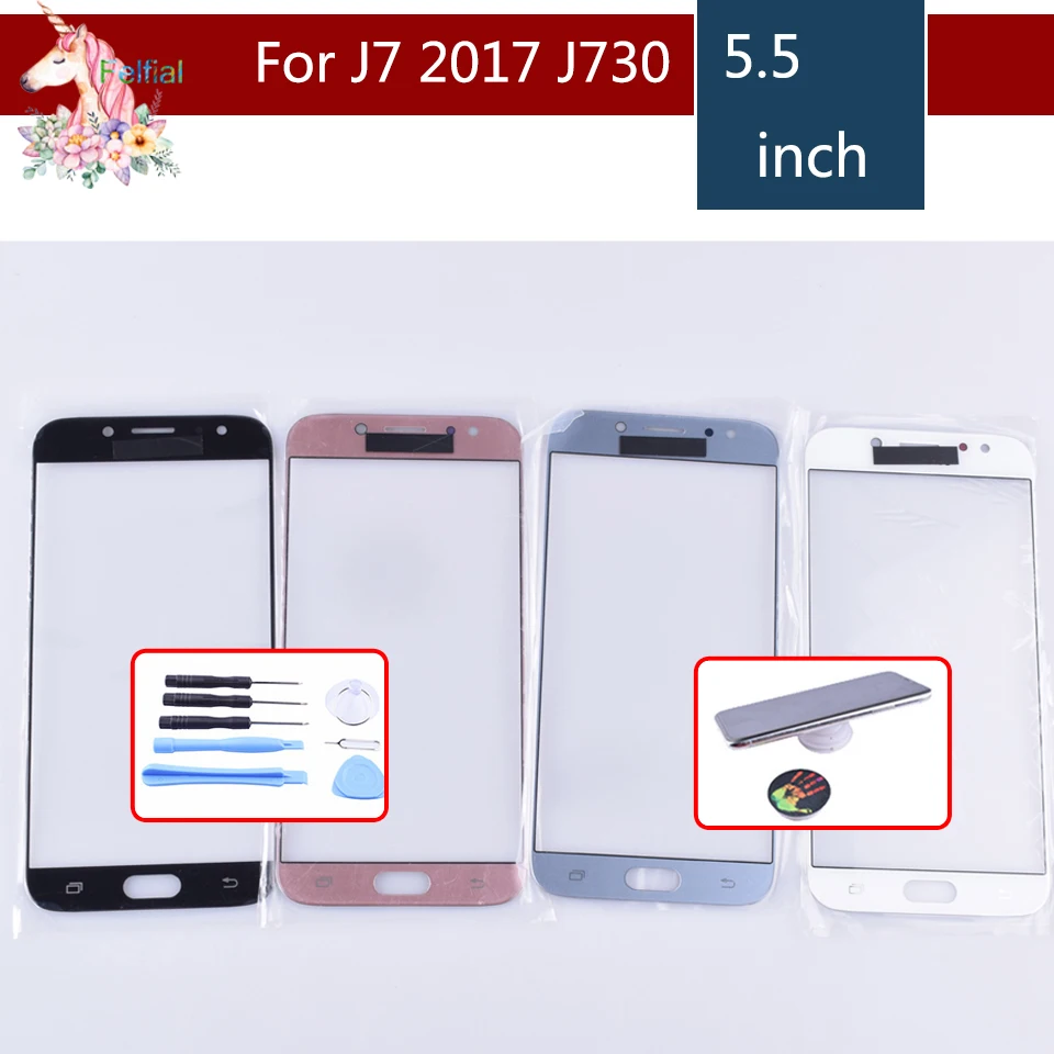 

For Samsung Galaxy J7 Pro 2017 J730 J730F SM-J730F SM-J730G/DS Touch Screen Front Glass Panel TouchScreen LCD Outer Lens j7 2017