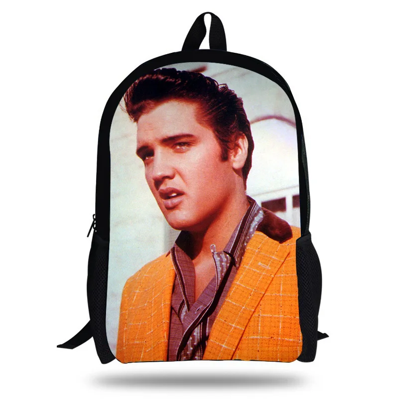 CALOPAKER Singer Elvis Presley 3D Печатный Детский мягкий рюкзак для путешествий Mochila школьные