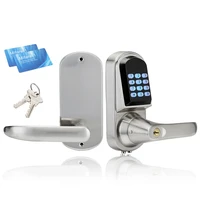 intelligent electronic door lock smart keypad safe door lock digital locker lock unlock by code 2 m1 card mechanical key
