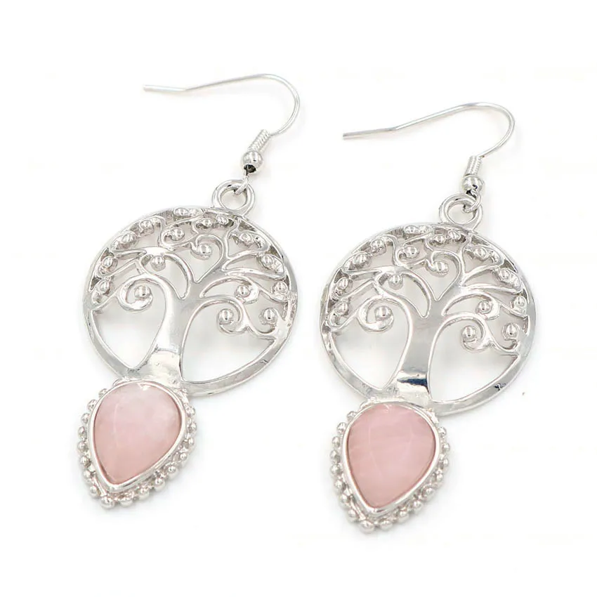 FYJS уникальные женские ювелирные изделия посеребренные Древо жизни капли воды