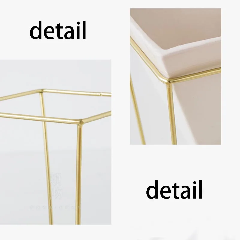 

Nordic Style Wall Hanging Vase Ceramic Iron Art Wall Decoration Adornment Artificial Flower Plant Holder Vase Article Storage