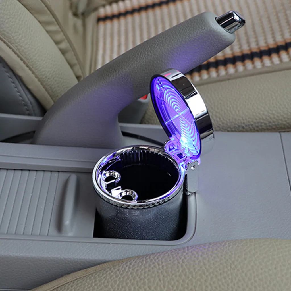 

Portable With LED Light Car Ashtray Car Air Ventilation Smoking Cup Ashtray Change Interior Color