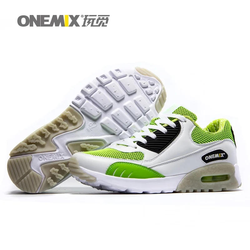 White Green 1065M ONEMIX, мужские кроссовки для женщин, Макс хороший, Ретро стиль, для спортзала, спортивные кроссовки, черный цвет, Zapatillas, спортивная обувь, мужские уличные Прогулочные кроссовки - Цвет: White Green 1065M