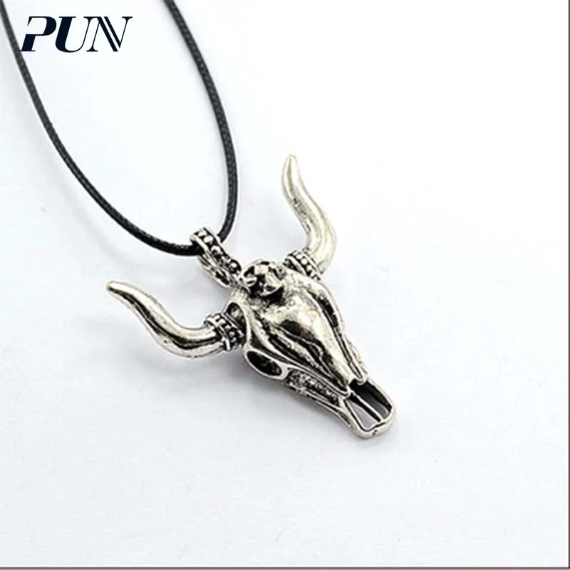 PUN панк шуруп пламенное старинное индивидуальное подвесное ожерелье из