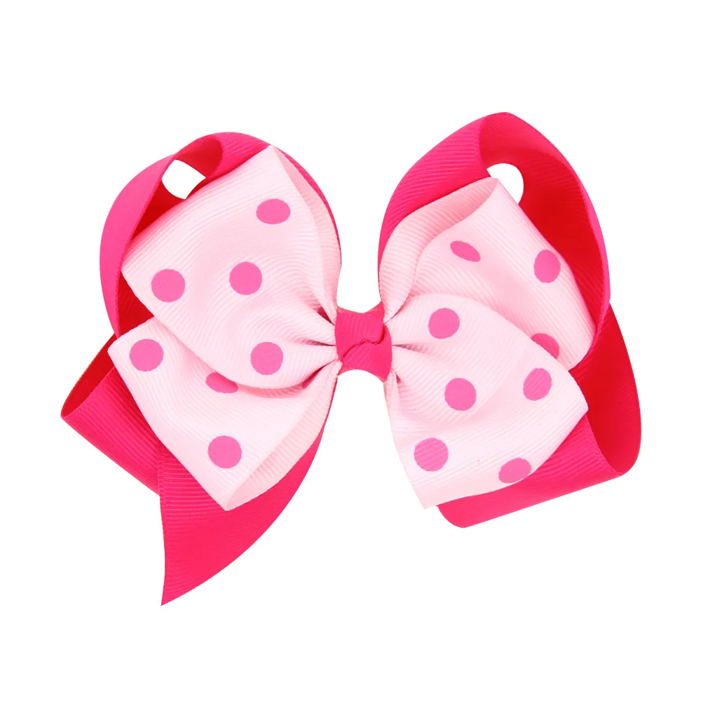 Детские заколки с бантом в горошек стиле кэжуал | Детская одежда и обувь