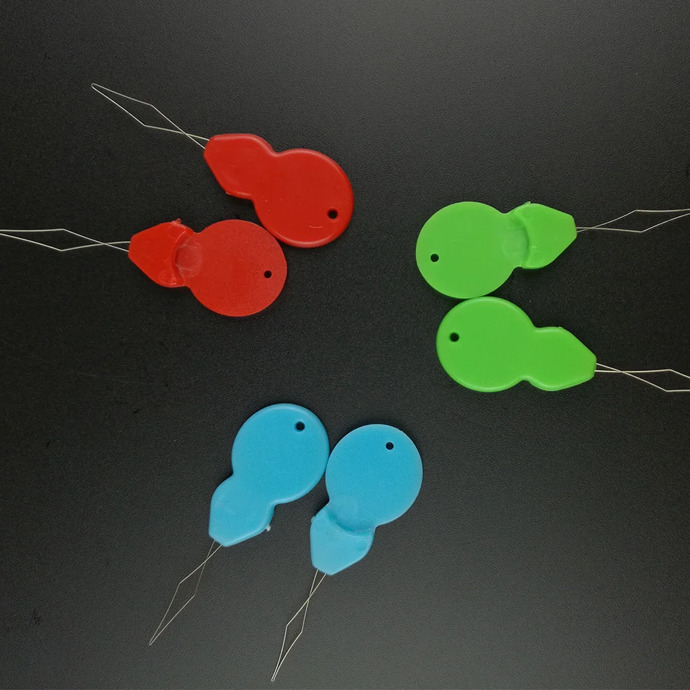 Горячая продажа 50 шт швейная игла Threader машина Neddle с пластиковой ручкой разные