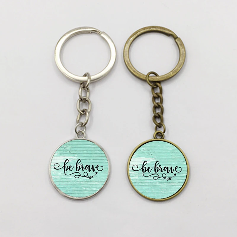 BE BRAVE Charm брелок вдохновляющий Амулет подарок для нее выживший рак воин charm Be bravy
