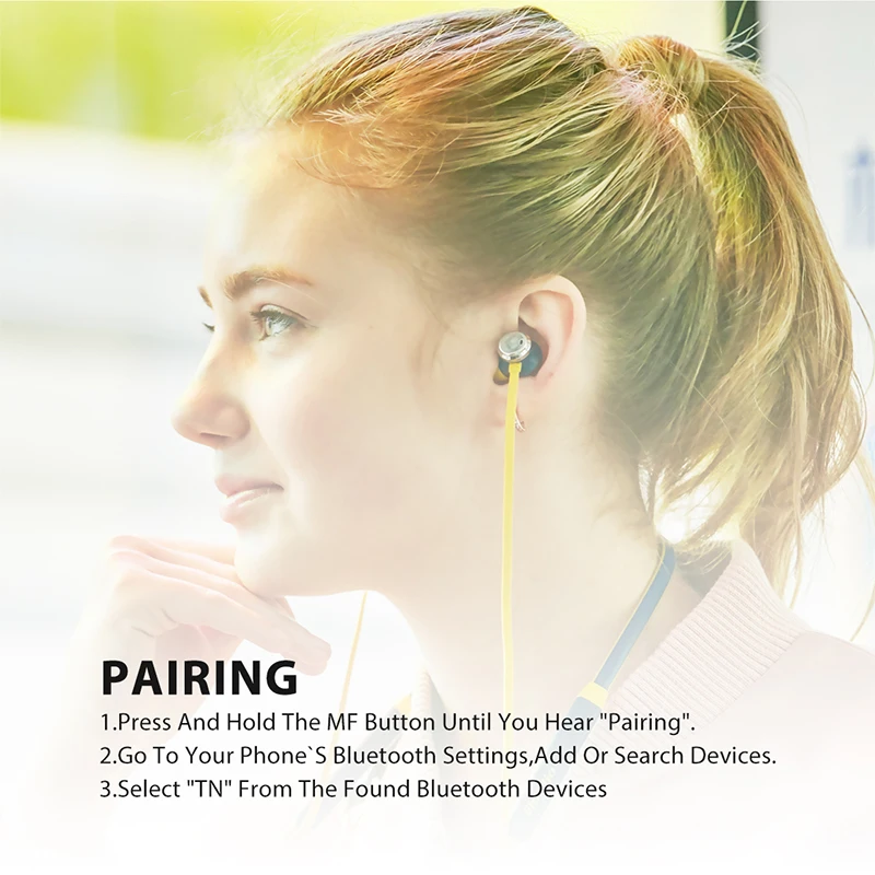 Спортивные bluetooth наушники Bluedio TN с активным шумоподавлением беспроводная