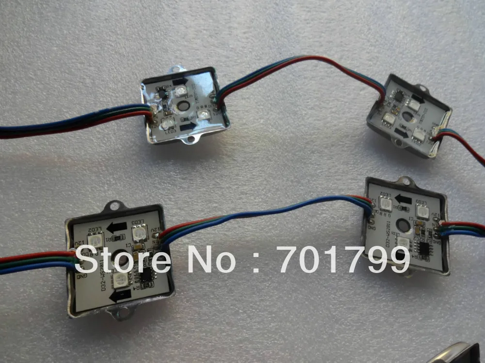 20 шт. DC12V WS2811 Светодиодный пиксельный модуль 0 72 Вт IP68 3 5050 SMD RGB LED | Лампы и освещение
