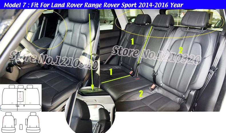 AUSFTORER покрытие из воловьей кожи для Land Rover Range Rover Sport чехлы на сиденья для автомобилей Кожаная подушка сиденья аксессуары 2006