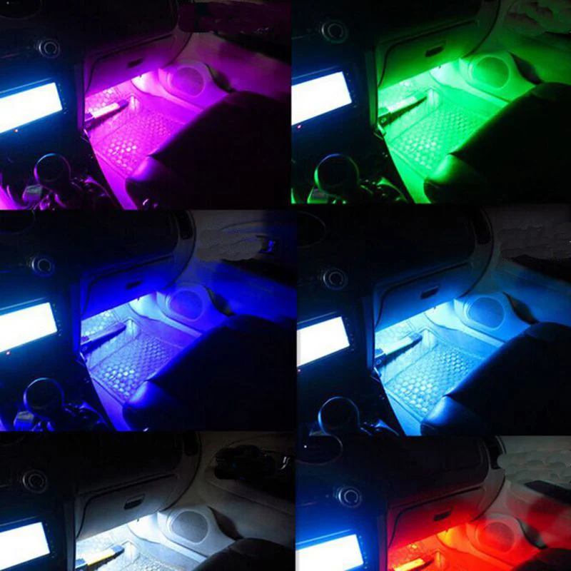 Remote Control RGB LED Strip Car Interior Lights For BMW E46 E60 E36 E39 E90 F30 F10 F20 E30 E34 X5 E53 E70 X1 X3 E87 E92 M5 | Автомобили