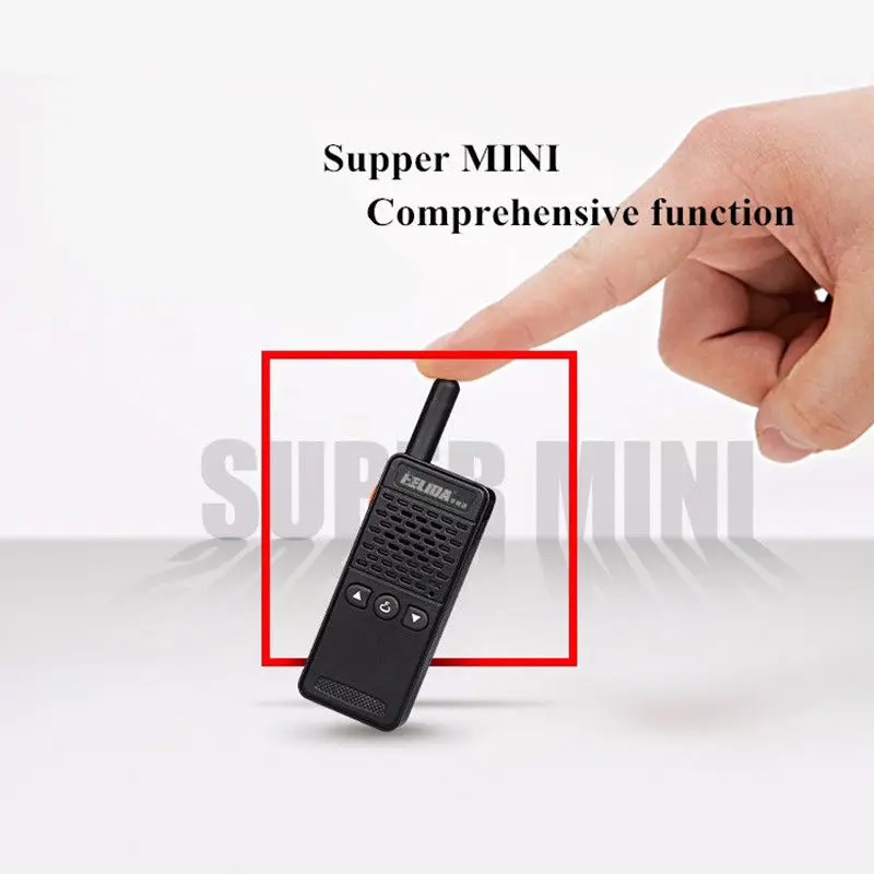 1 шт. Mini FRS/GMRS двухсторонняя радиосвязь HELIDA T M2 2 Вт UHF 400 520 МГц рация для