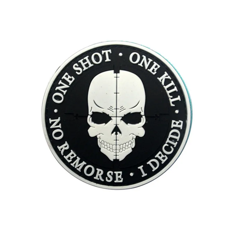 3D ПВХ K9 обслуживание собака One Shot One Kill ТАКТИЧЕСКИЕ США армия нашивка с надписью Hook& Loop аппликации резиновая декоративный значок