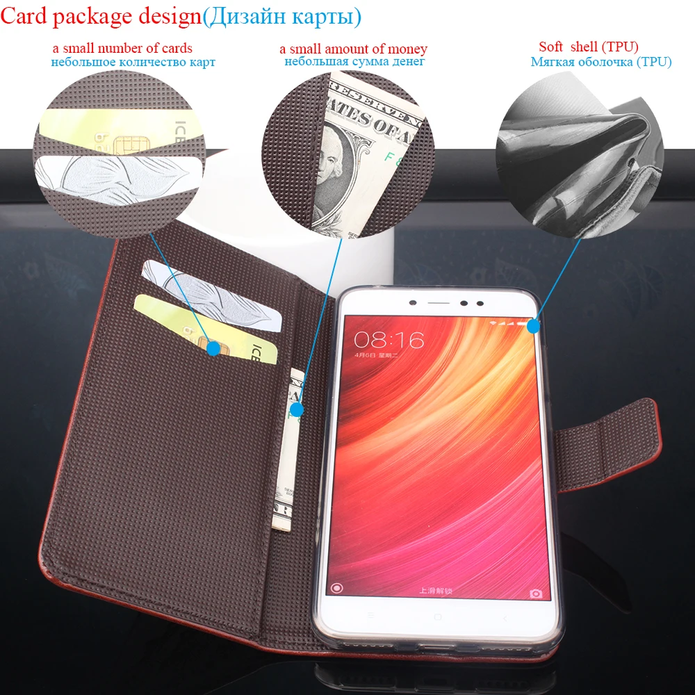Кожаный чехол-книжка для Xiao mi Red Note 5 5A Pro Prime чехол Plus телефона Xio 4XPro A1 8 | Мобильные