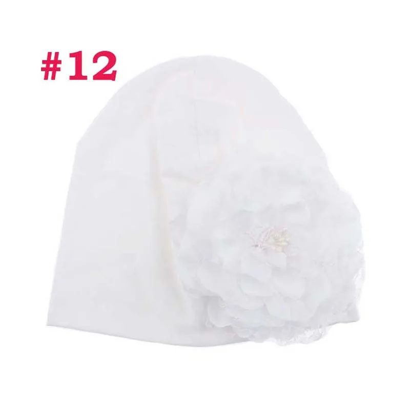 New Coming Big Floral Beanie Cap Peony Flower Candy Color Infant Toddler Hat Spring Autumn Newborn Mixed SW057 | Детская одежда и