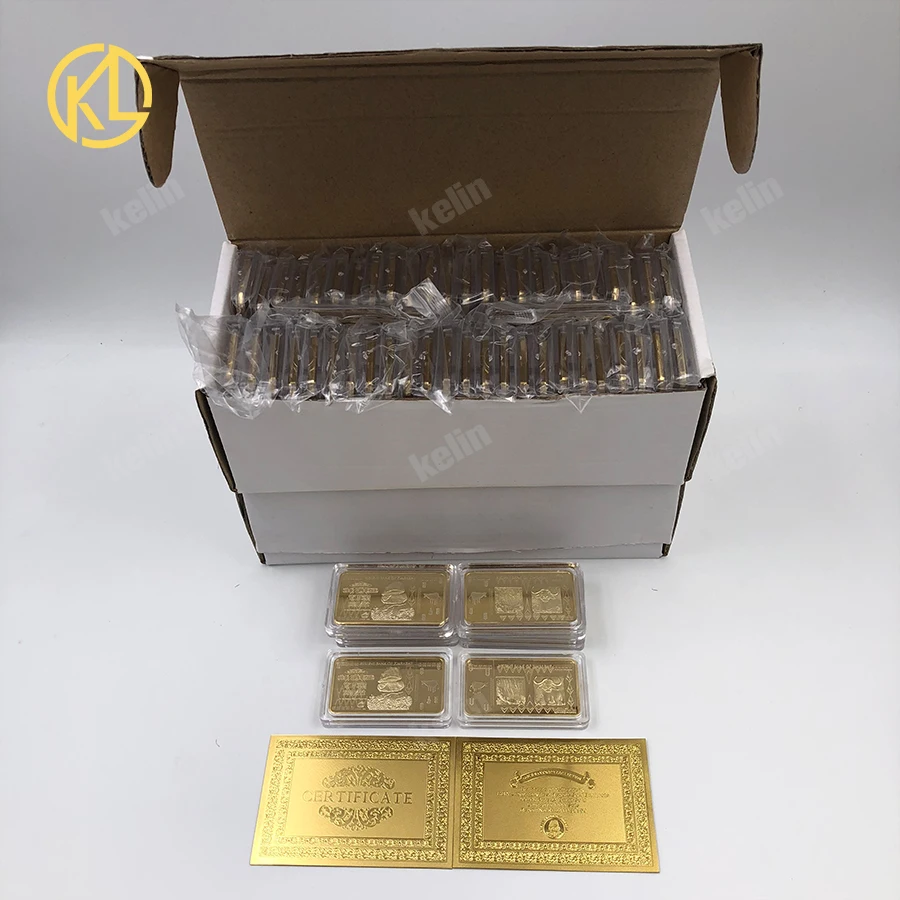 

100 шт./лот банкноты с золотыми банкнотами и сертификатами и бесплатная доставка Fedex TNT UPS