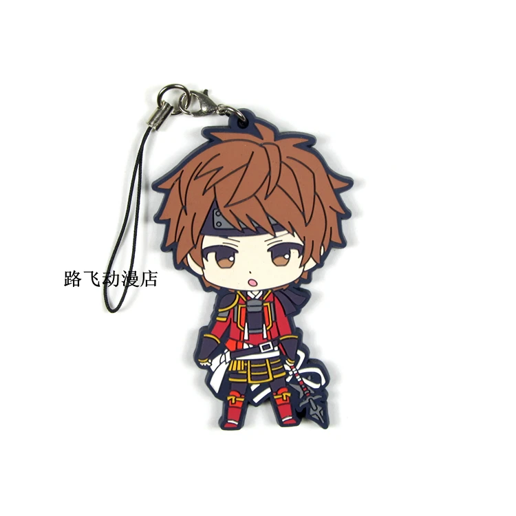 Фигурка аниме Sanada Yukimura модель Hijikata Toshizou Oda Nobunaga Tokugawa Ieyasu резиновый брелок