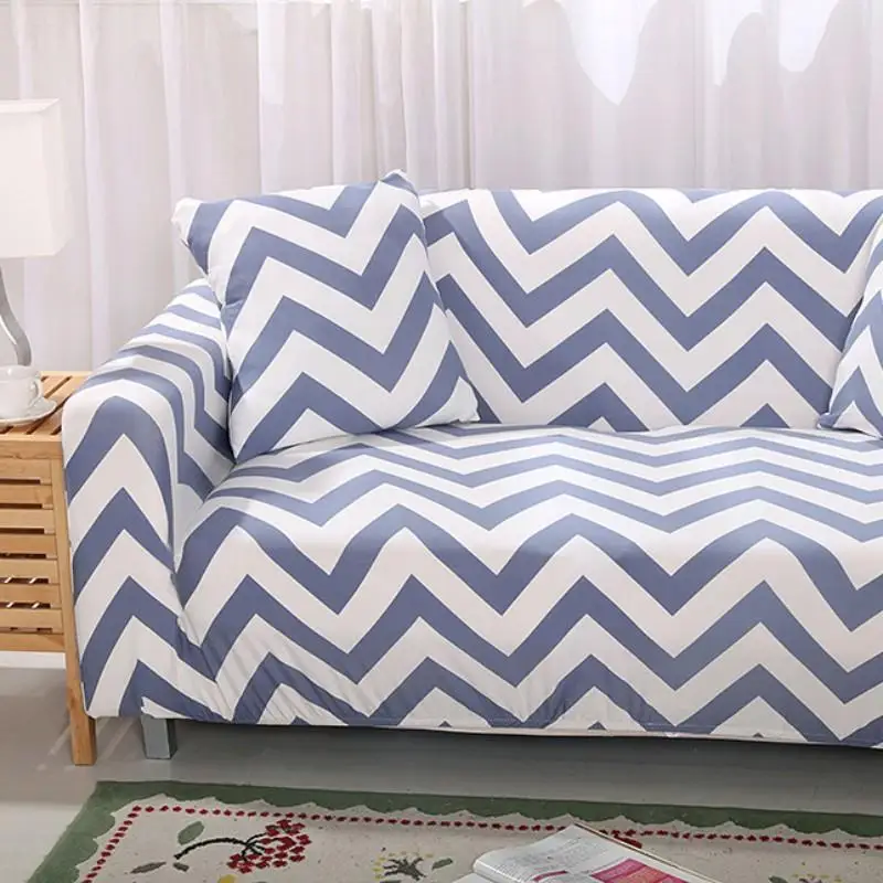 Милые эластичные Защитные чехлы для диванов Wave Notes гостиной чехлов секционных в