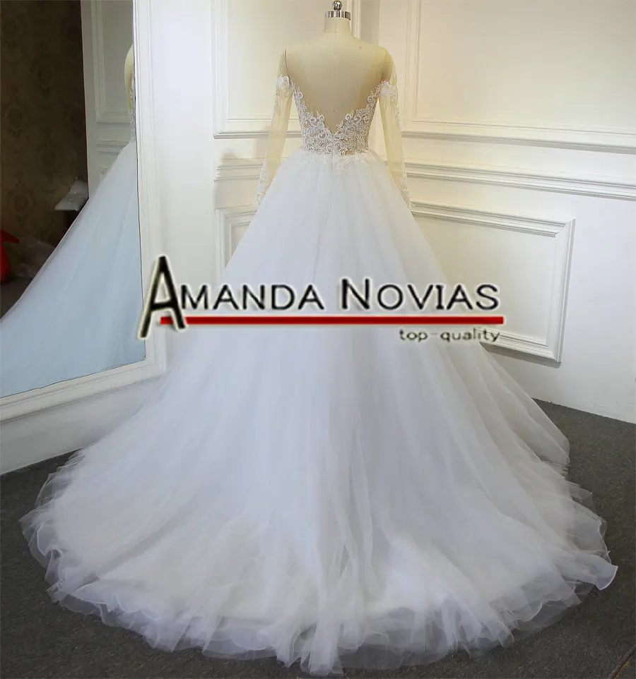 Новинка 2019 кружевной топ Аманда новиас простое Тюлевое свадебное платье А