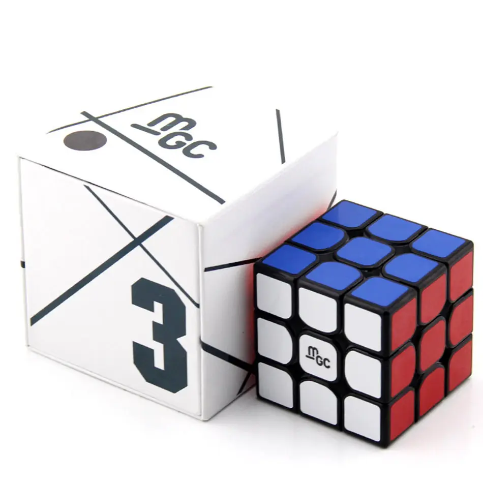 YJ MGC 3x3 кубик рубика Магнитный куб 3x3x3 скоростной Магический Рубика белый стикер