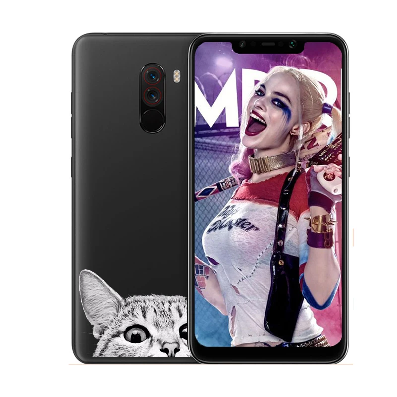 Чехол для телефона Xiaomi Pocophone F1 Симпатичные Собаки Кошки и розы шаблон ТПУ чехол