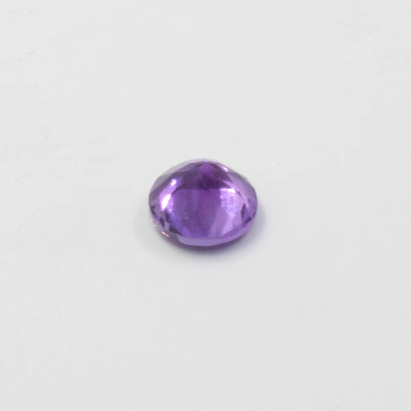 7 мм 1.2ct круглый вырез настоящий Аметист Свободный Камень для помолвки кольцо