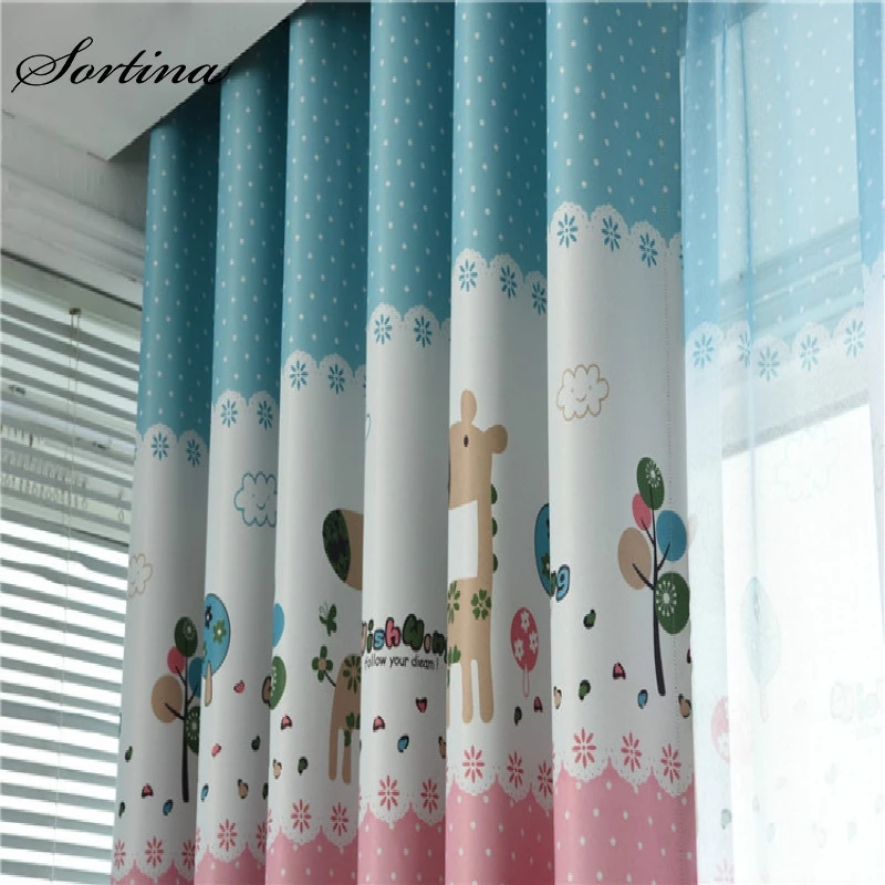 Затемненная занавеска для окна готовая гостиной современная дверь спальни кухни