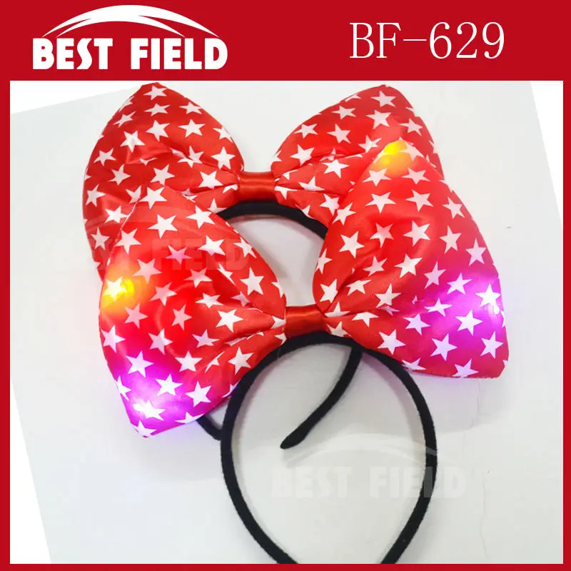 Бесплатная доставка вечерние красные повязки на голову с бантом светильник