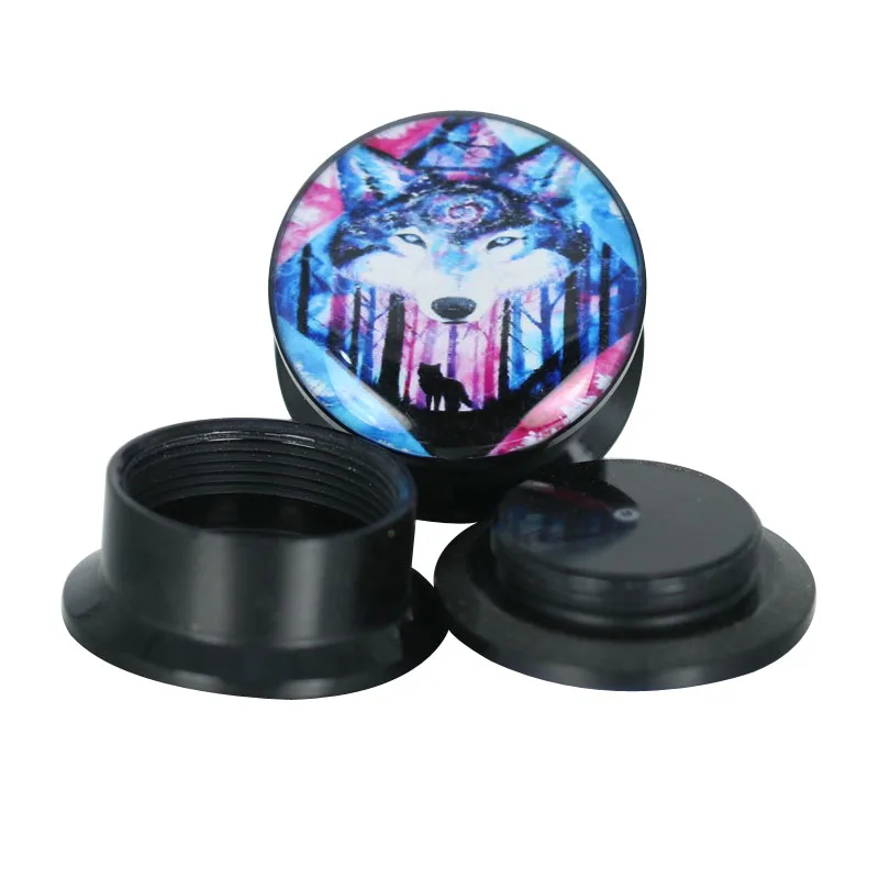 1 Pair Black Acrylic Plugs and Tunnels Ear Piercing Expander Stretchers Piercings Body Jewelry 4-16mm | Украшения и аксессуары