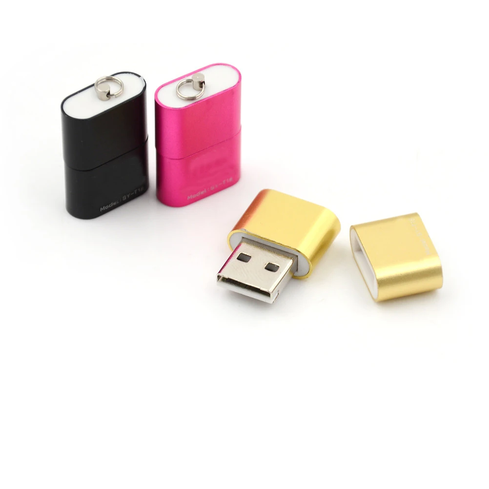 Мини Размер высокоскоростной USB 2 0 Micro SD TF T-Flash Устройство для чтения карт памяти