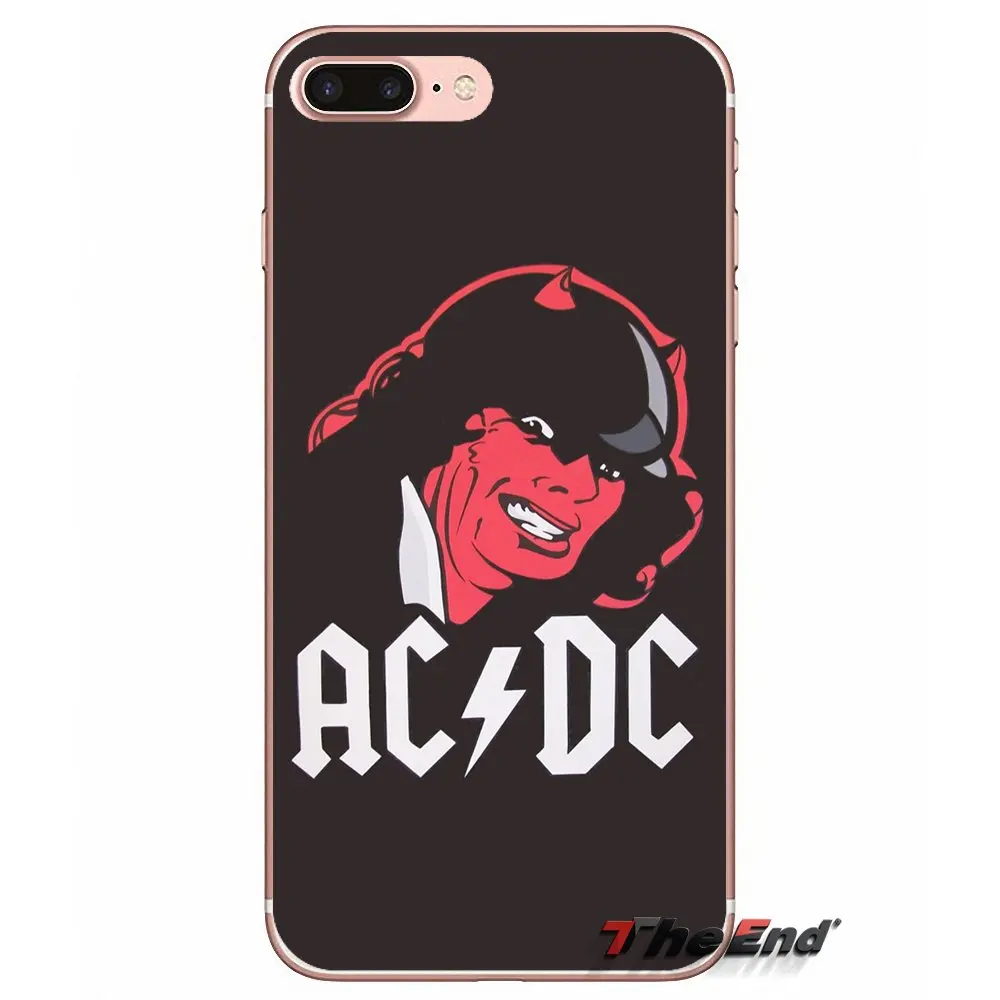 Mobile Phone Cover For iPhone X 4 4S 5 5S 5C SE 6 6S 7 8 Plus Samsung Galaxy J1 J3 J5 J7 A3 A5 2016 2017 AC DC Heavy Metal Music | Мобильные