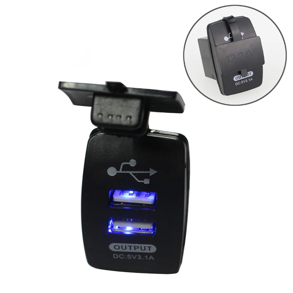 Автомобильное зарядное устройство с двумя USB портами 5 В 3 1 А|Зарядные устройства