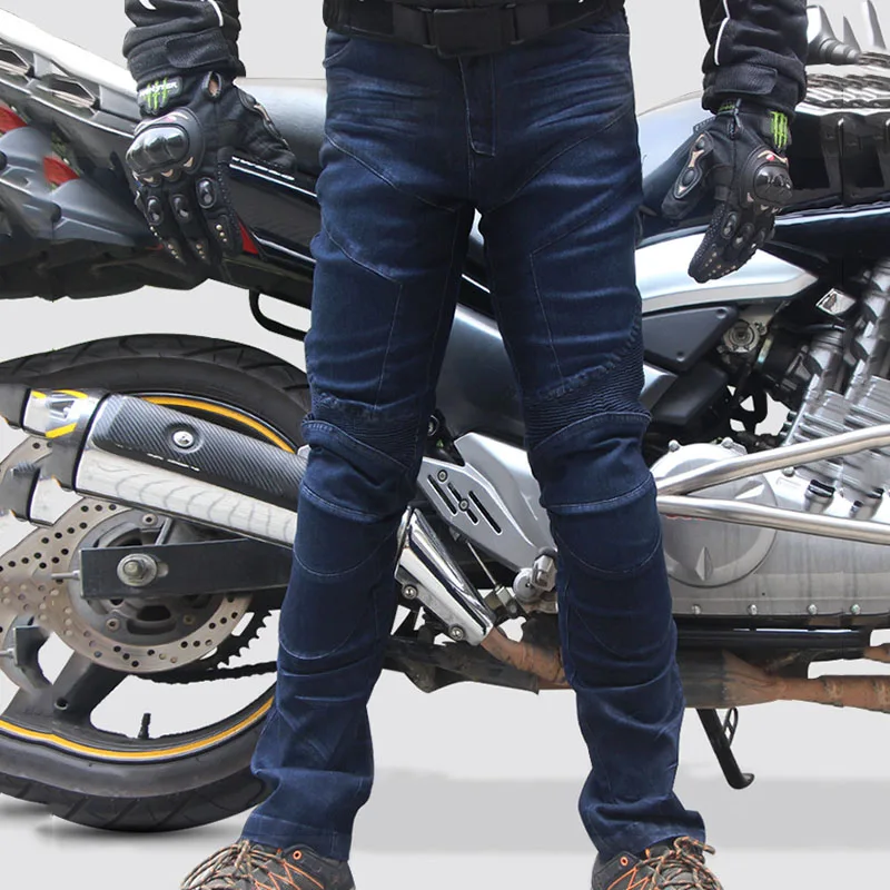 Размер брюки мужские мотоциклетные Защита плюс байкерские потертые джинсы новые