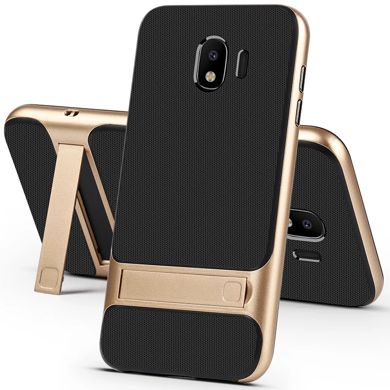 YonLinTan coque cover case For Samsung galaxy J4 2018 J4Plus plus Silicone Original Silicon back Phone with luxury holder covers |