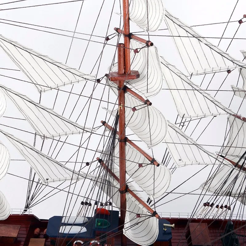 LUCKK 100 см Италия Vespucci деревянная модель кораблей синее морское деревянное украшение для дома Nordico интерьерное дерево для ремесел аксессуары