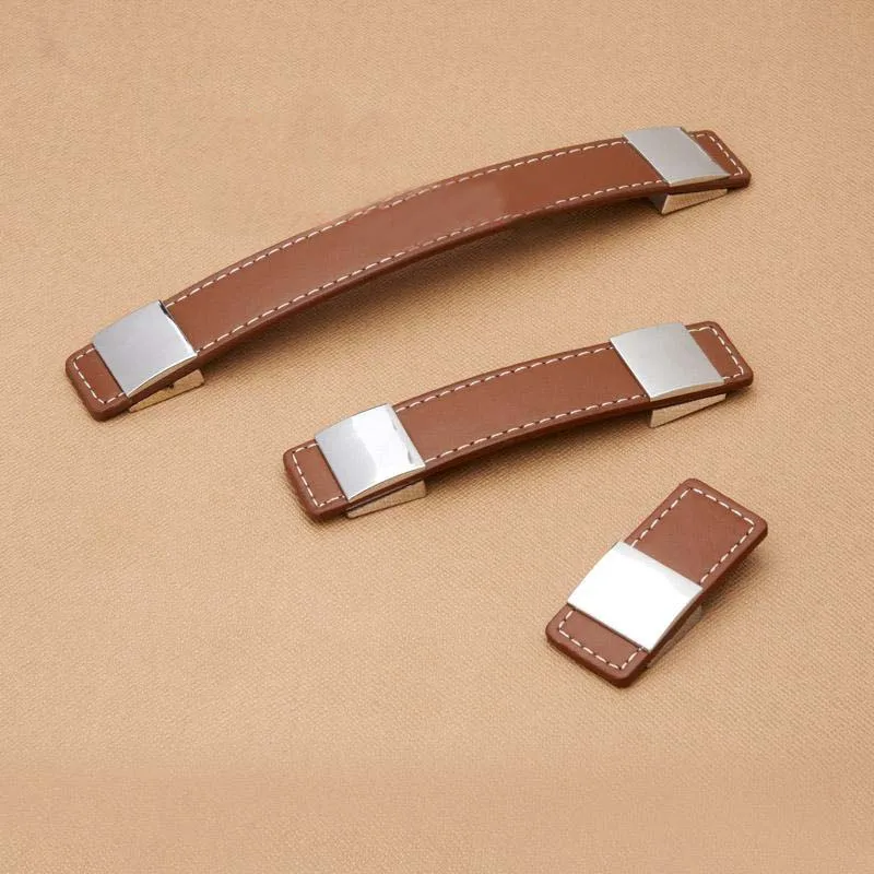 10 шт. европейские ручки для шкафов с кожаными ящиками | Обустройство дома