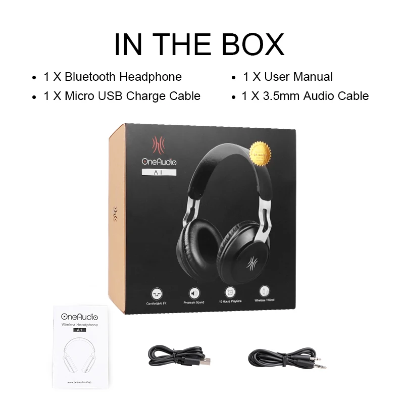 Oneodio, стерео, Bluetooth 5,0, наушники, портативная, беспроводная, Handsfree, музыкальная гарнитура с микрофоном, Накладные наушники для iPhone, Xiaomi