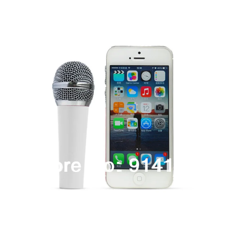 Ангел Стиль Универсальный Белый Мини караоке микрофон Дети музыкальная Студия