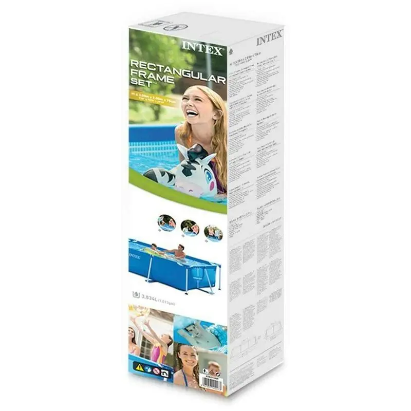 Intex Прямоугольные бассейны с металлической рамой без фильтровального