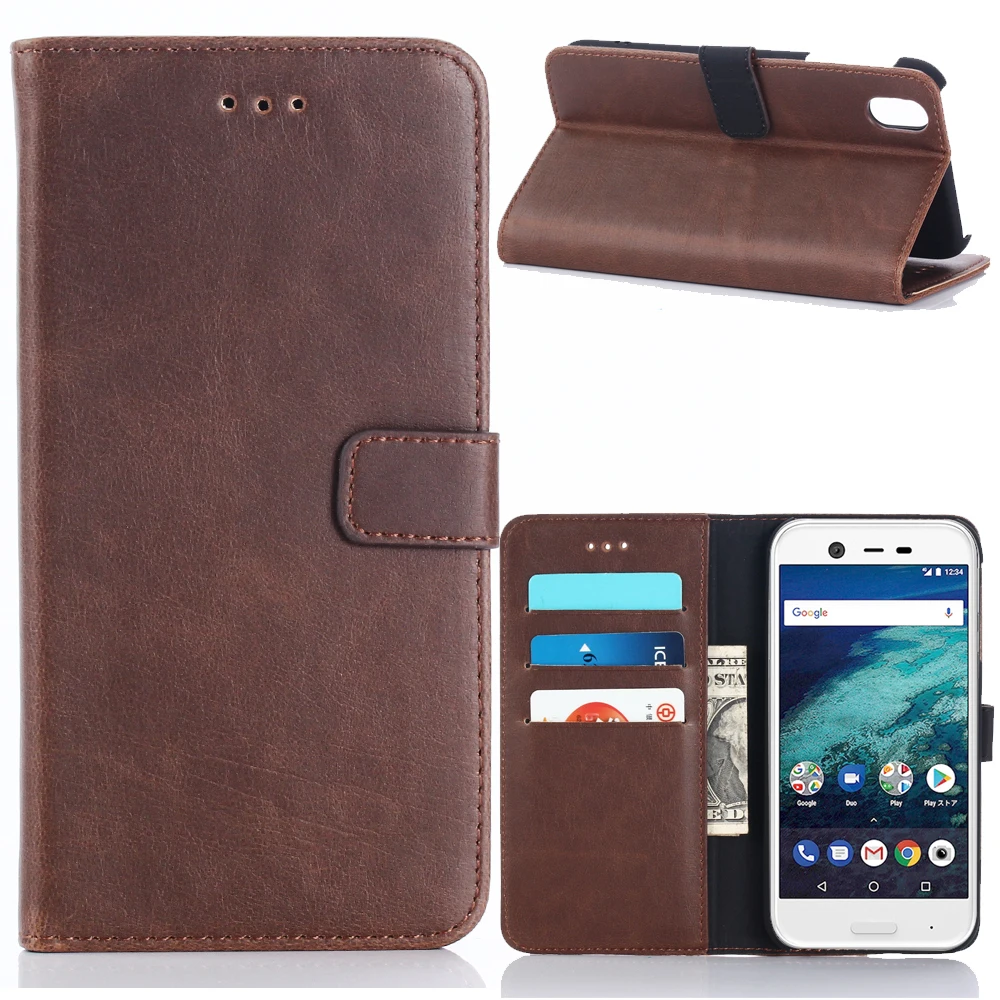 30pcs/lot For Sharp X1 Book Style Leather Case Crazy Horse Stand 3 Card Slots Vintage | Мобильные телефоны и аксессуары