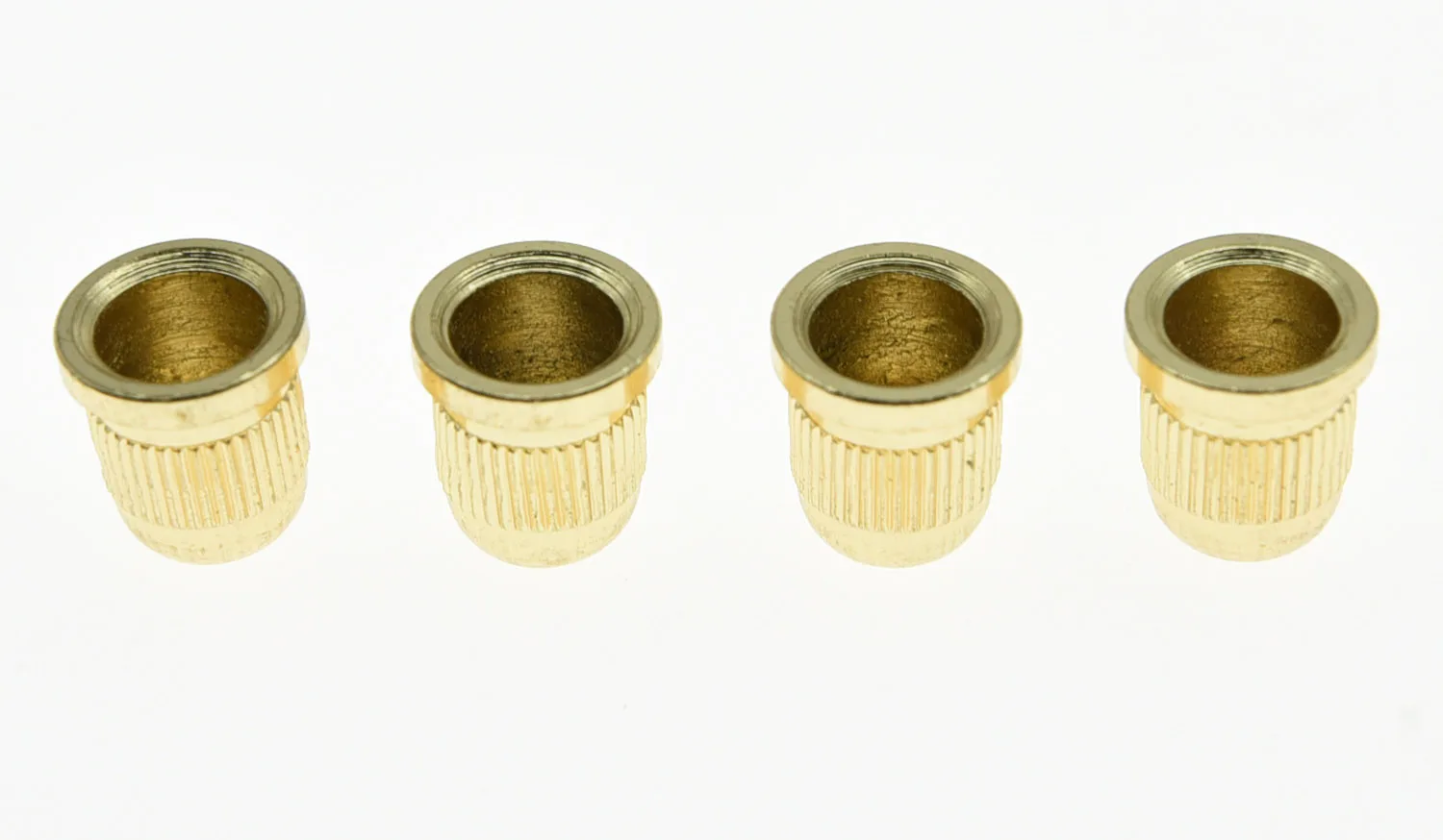 

Set of 4 Gold 3/8 Inch String Mounting Ferrules Fits 4 String Bass Guitar