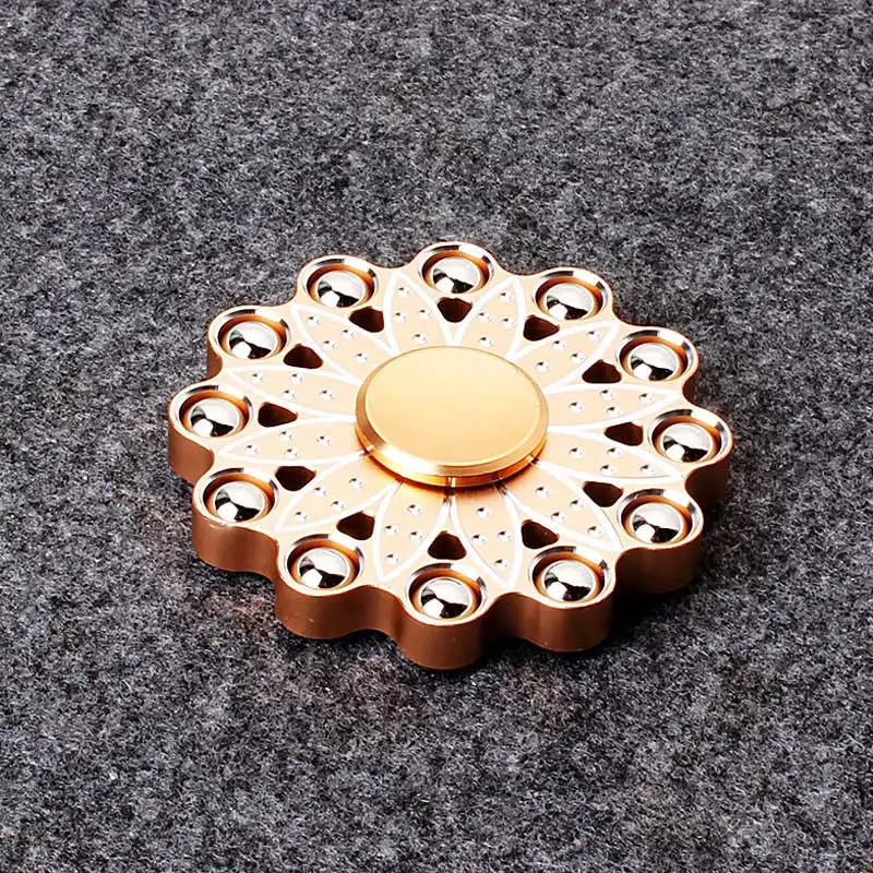 Непоседа счетчик 12 шаров лотоса ручной Spinner время вращения длинные PerfectFor аутизм