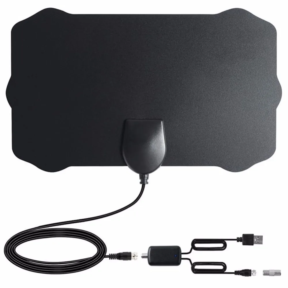 Комнатная 200 миля ТВ антенна Freeview 25 дБ цифровая HDTV с усилителем Radius Fox DVB-T2 приемник